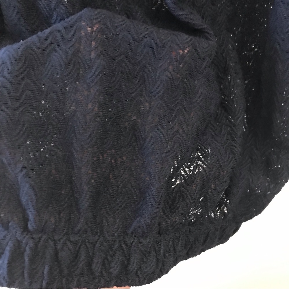 NWT Ramy Brook Noah Textured Tank Top Small navy blue - Picture 8 of 12